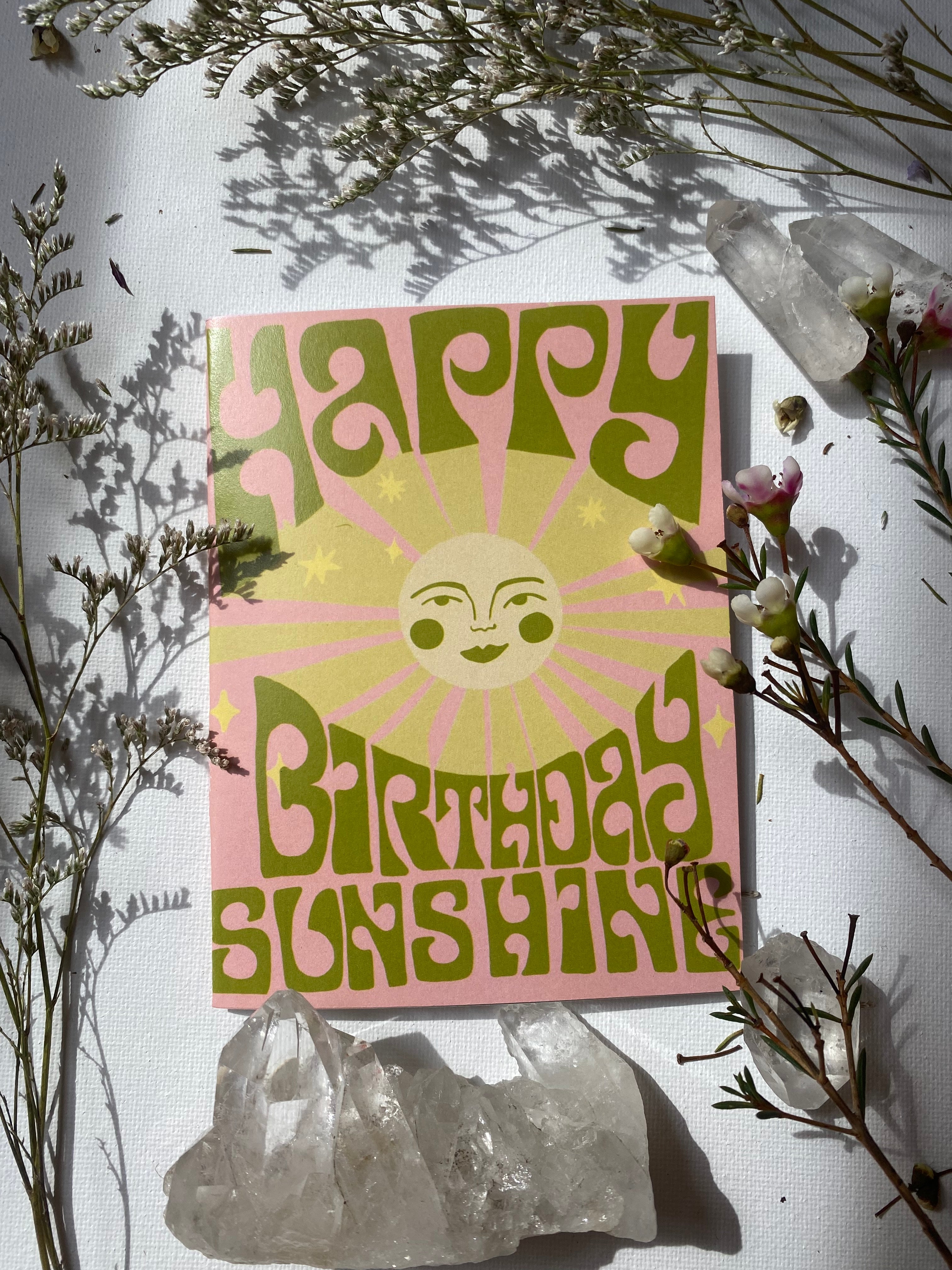 Happy Birthday Sunshine Greeting Card