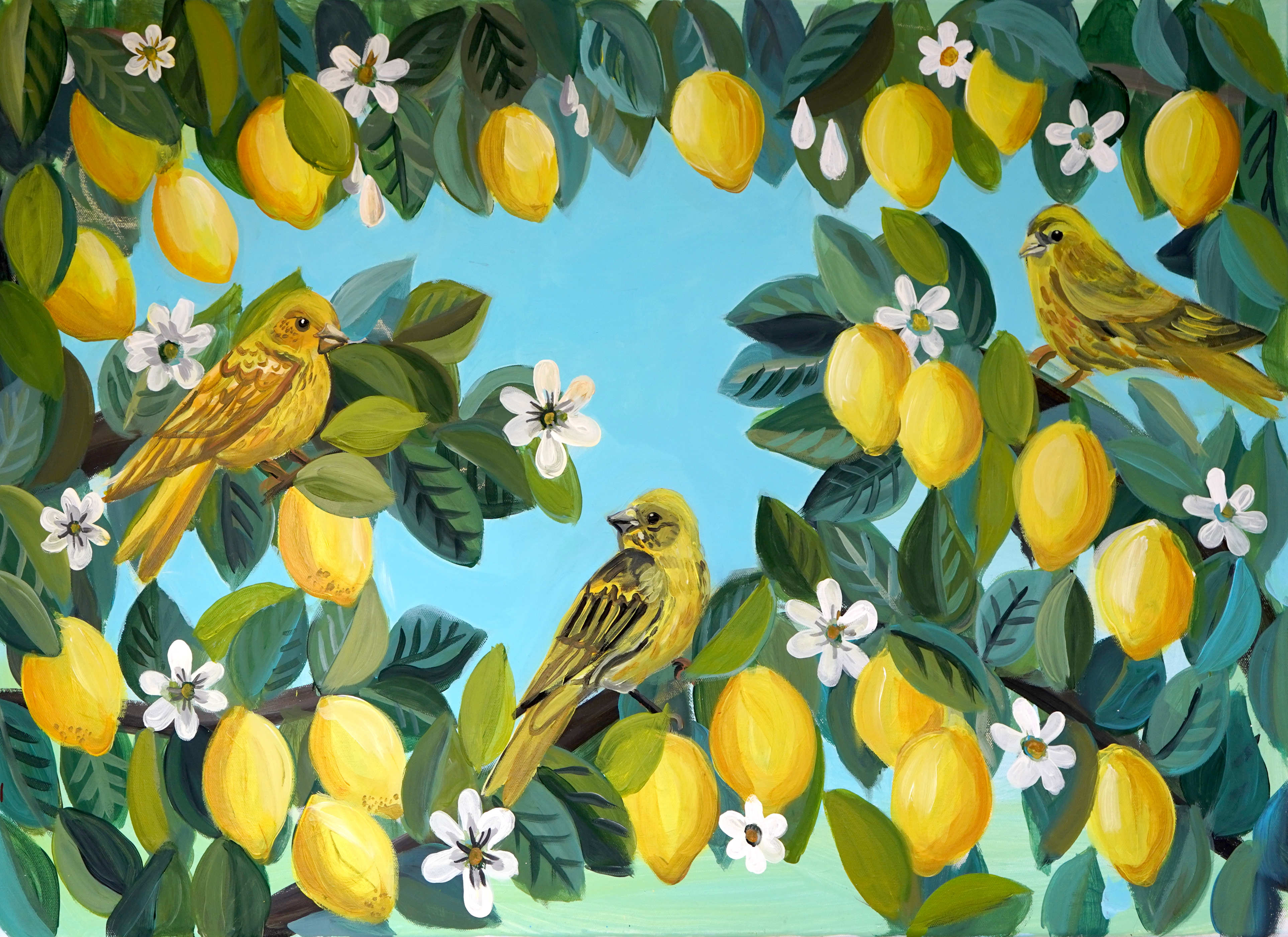 Lemon Canary Print