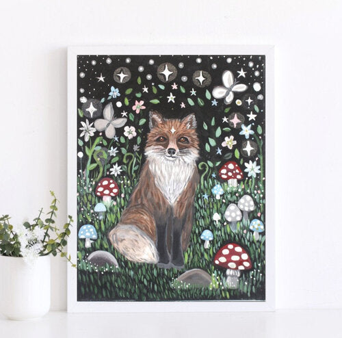 Night Fox Print