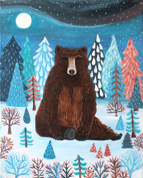Winter Bear Print