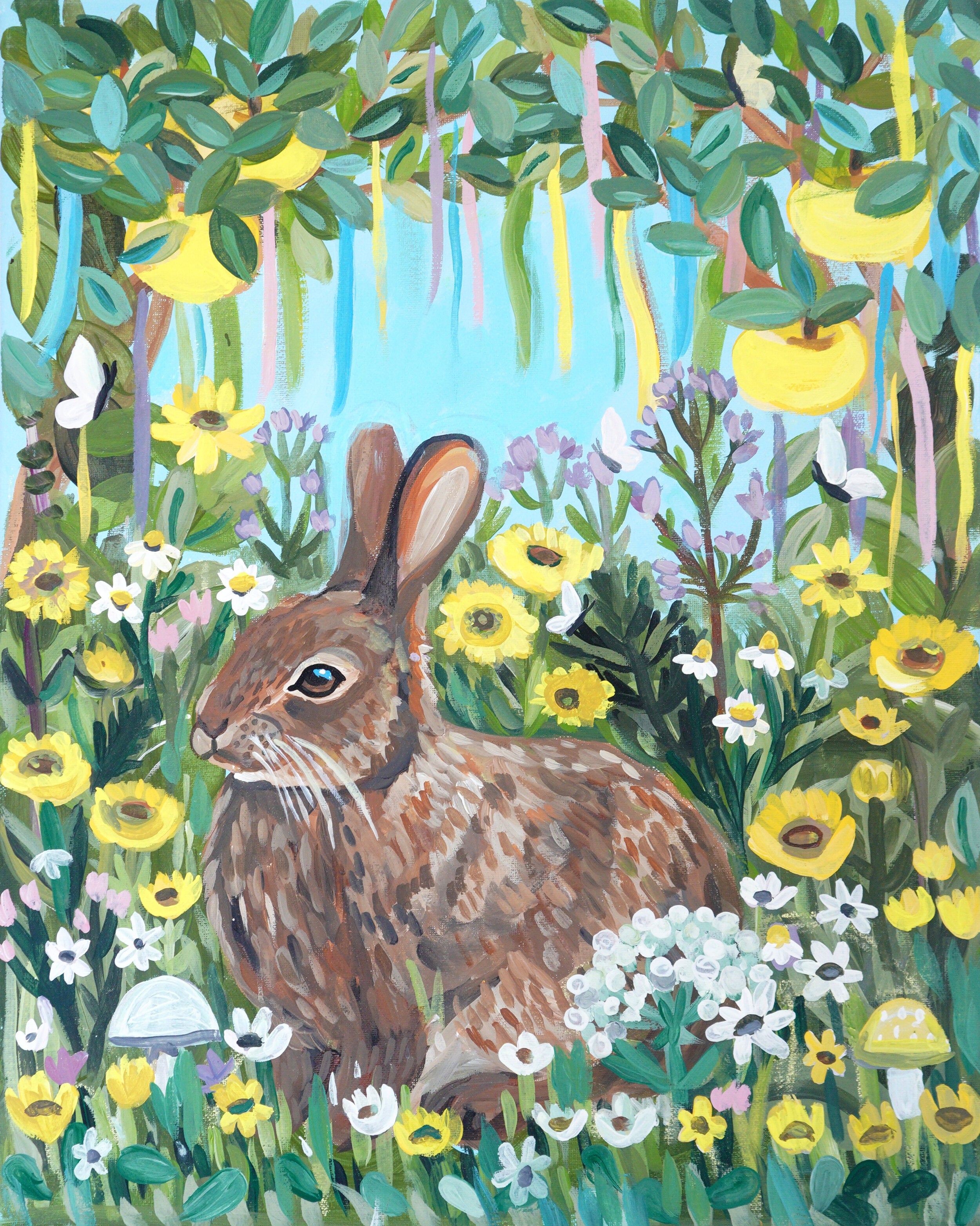 Spring Rabbit Painting