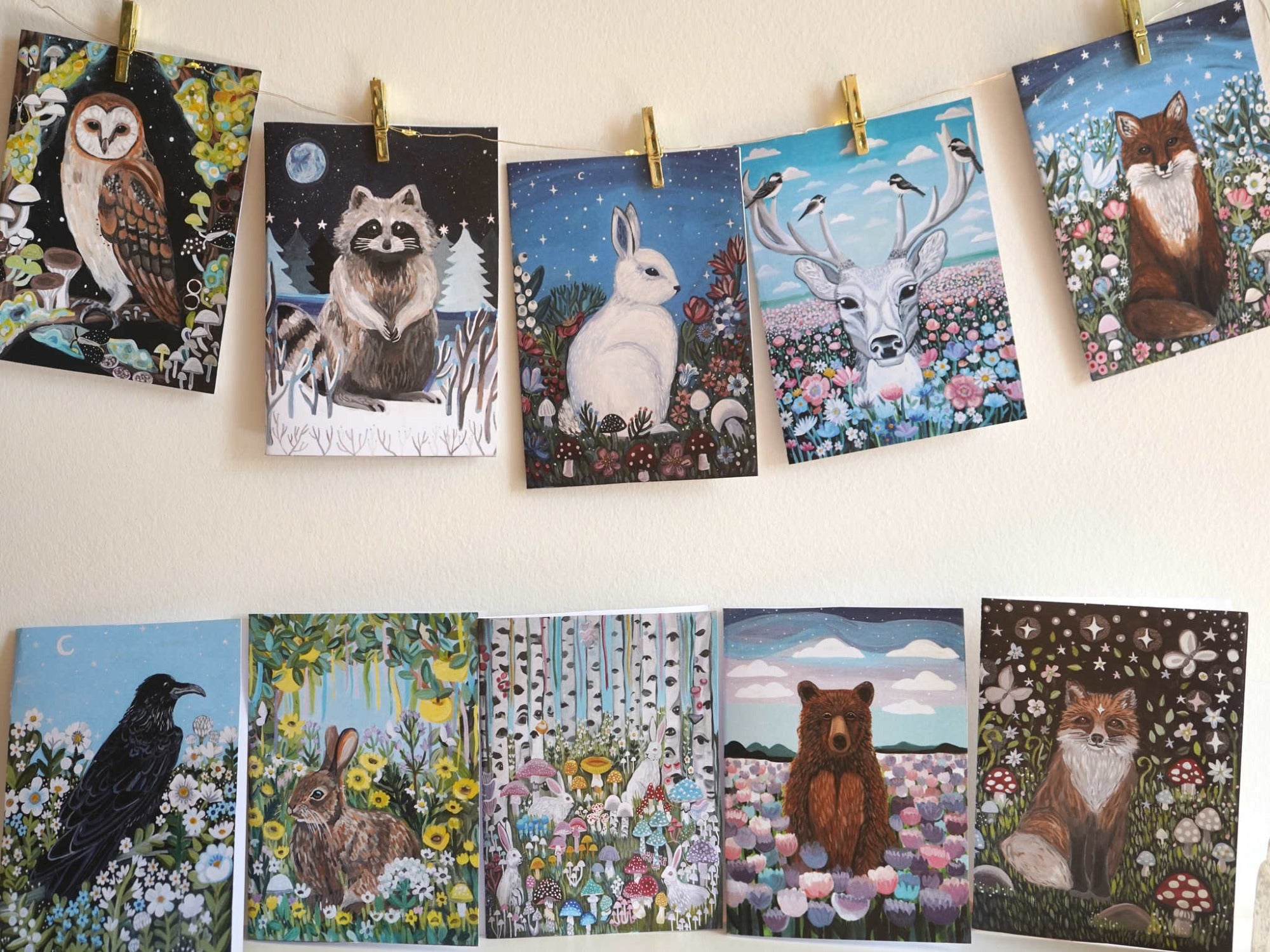 Animal Woodland Card Set