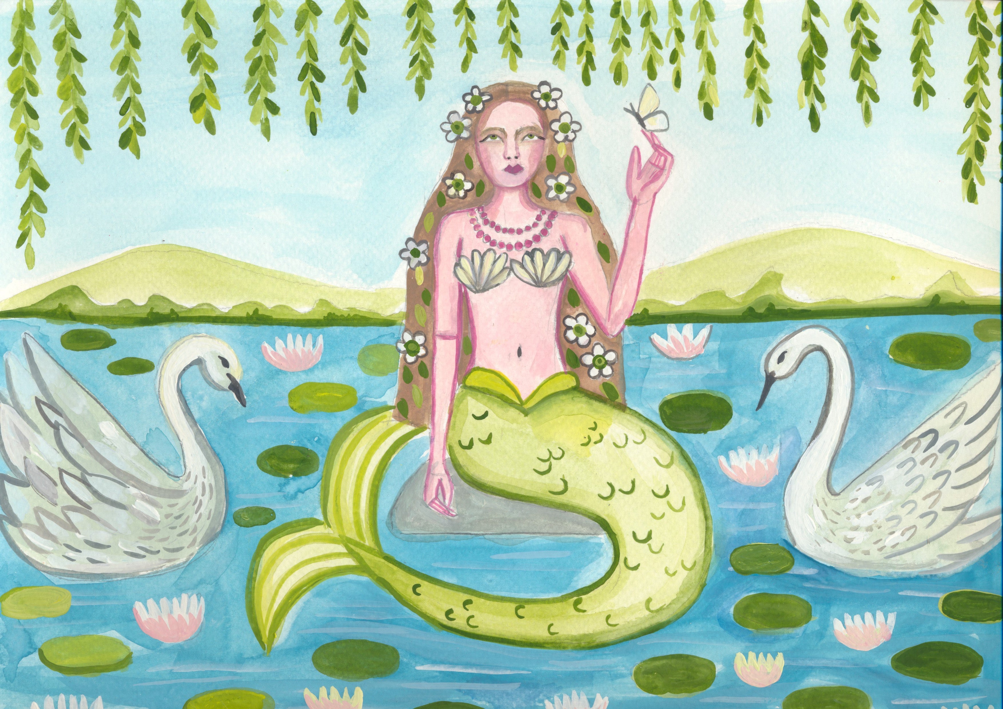 Mermaid Lagoon Original Painting