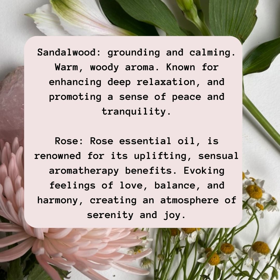 Peace and Love Rose Sandal wood Massage Oil