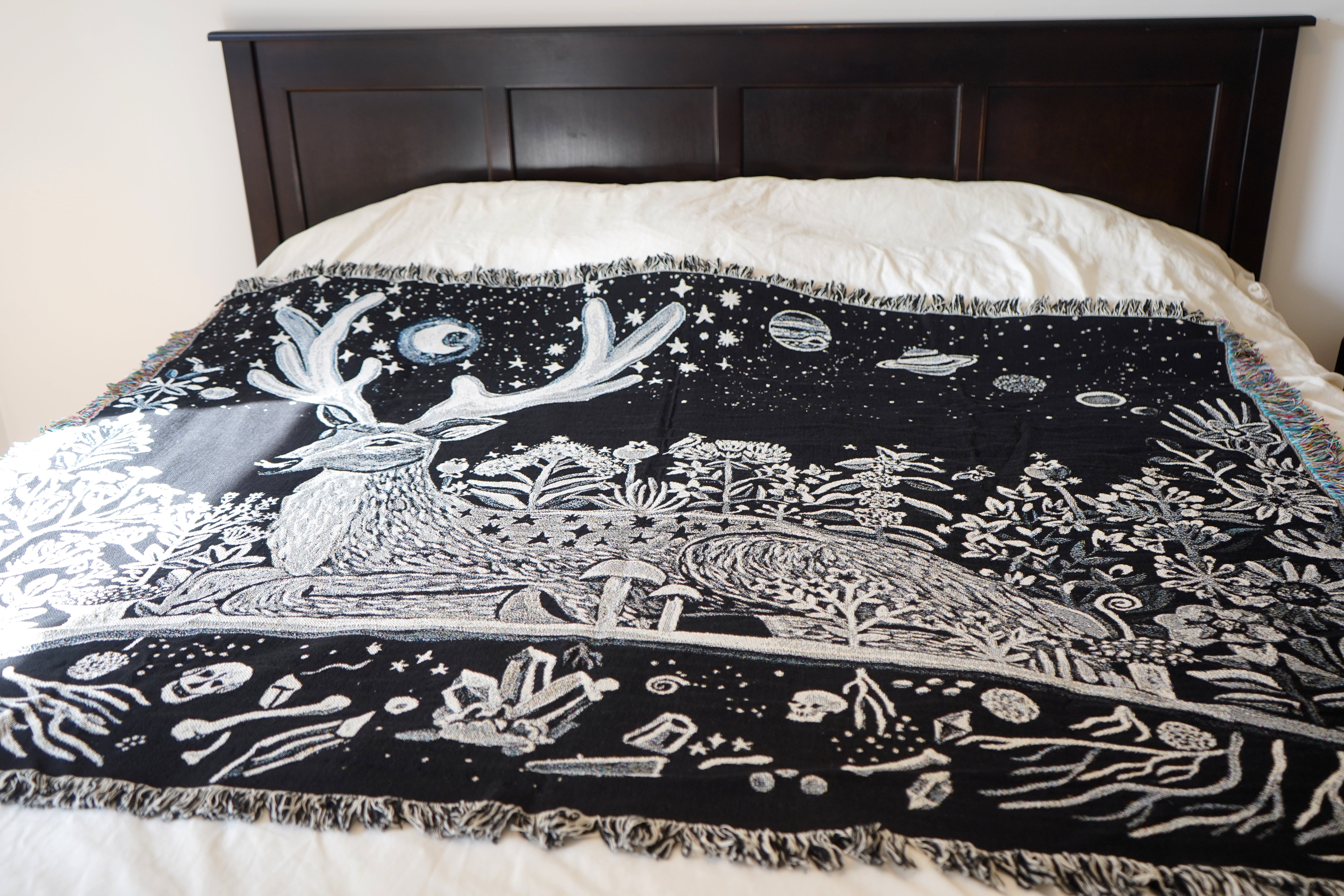 Celestial Woodland Blanket Tapestry