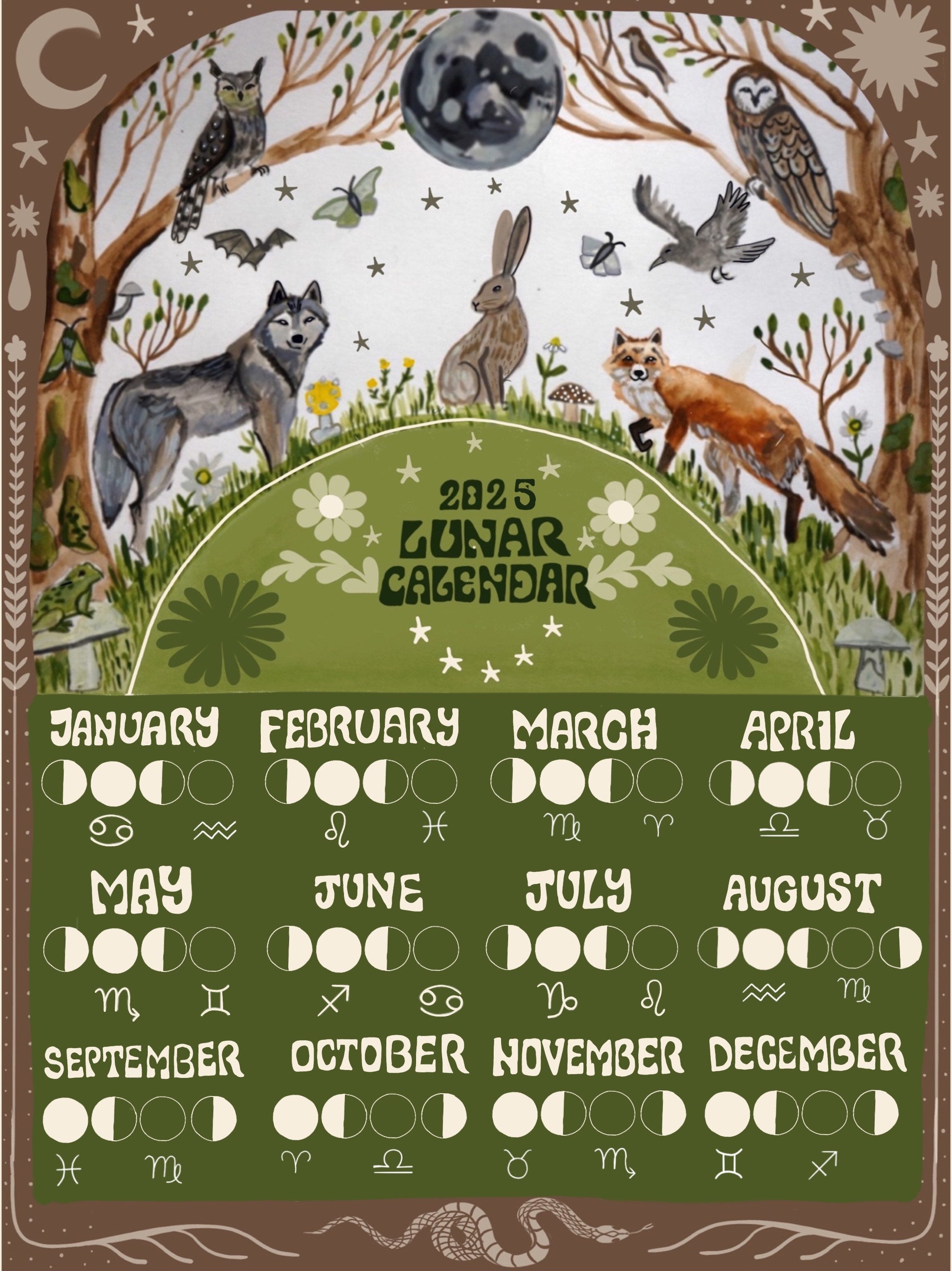 2025 Lunar Calendar Poster Ideas Free Download
