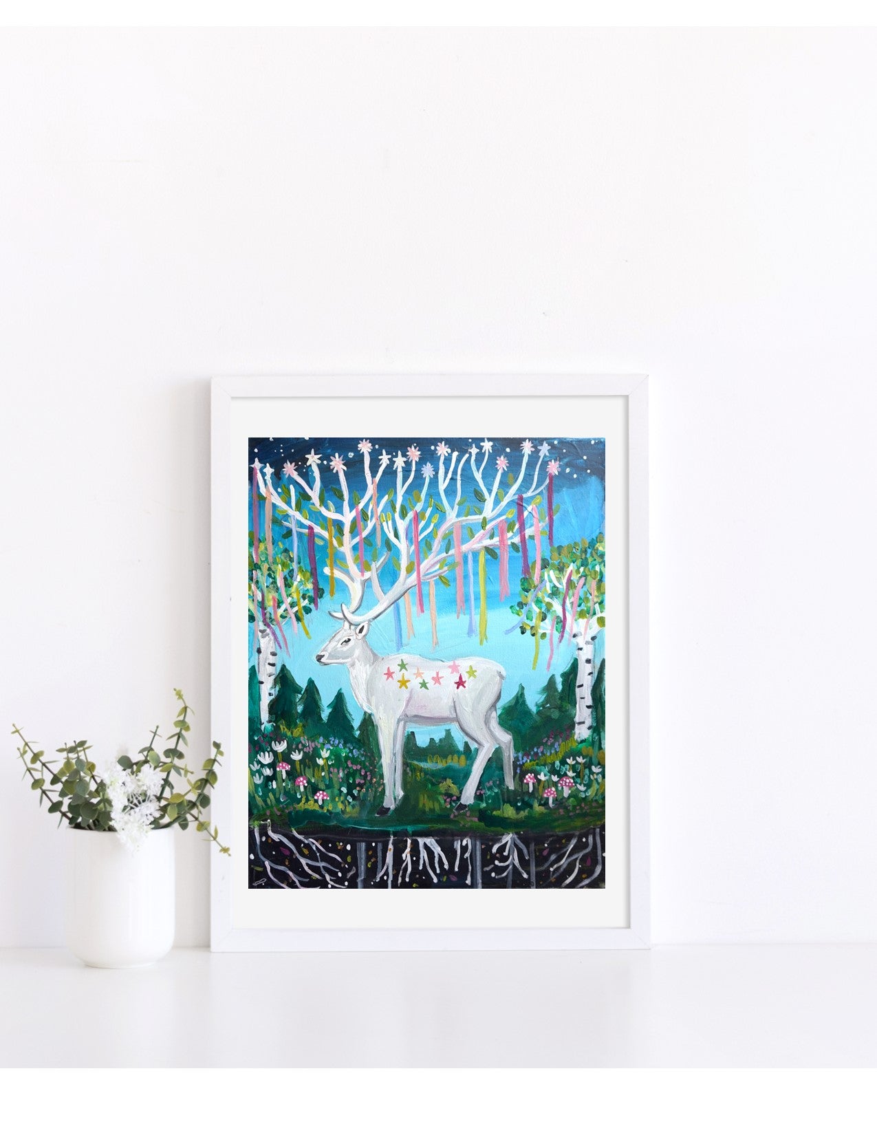 Star Roots Deer Print