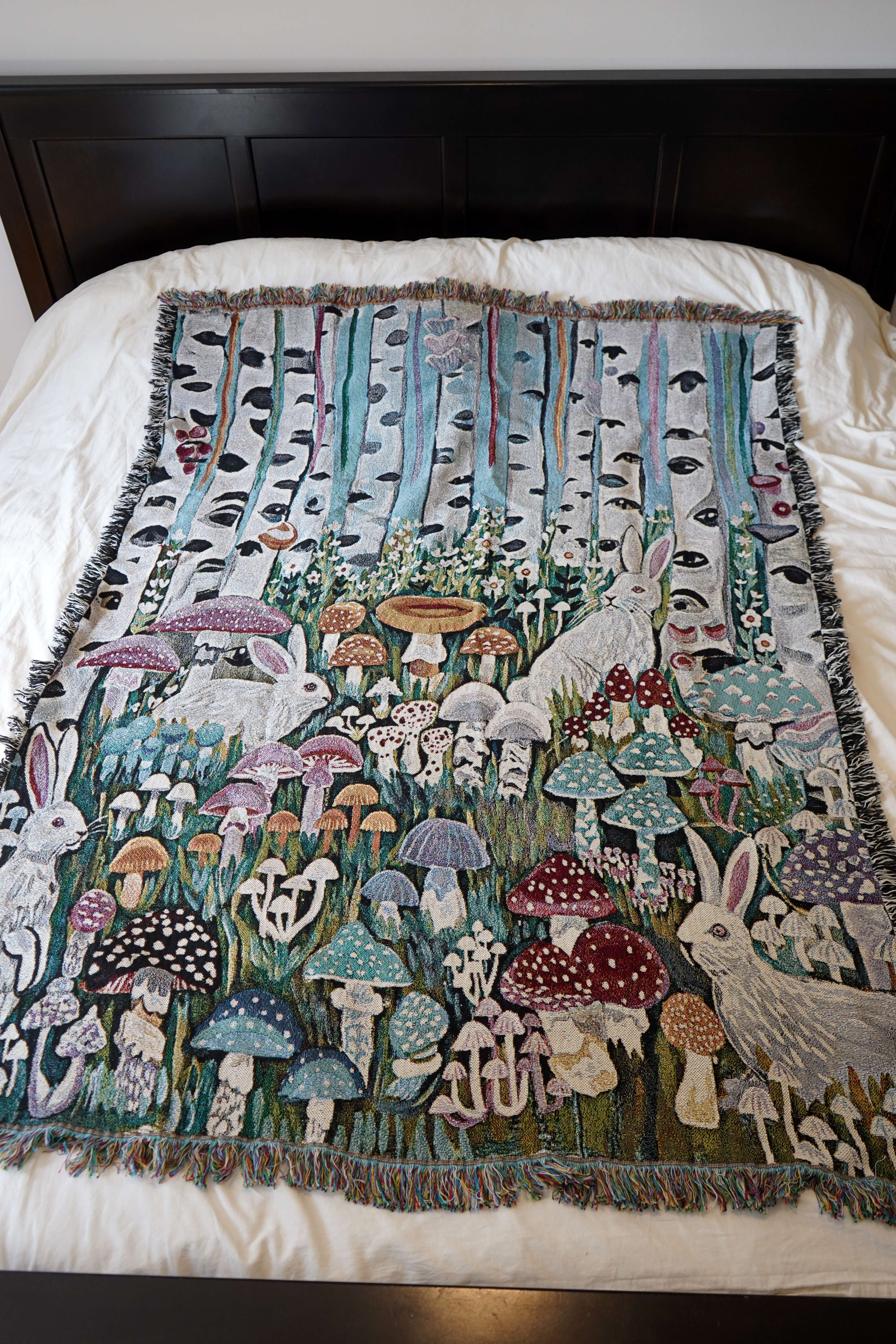 White Rabbit Blanket Tapestry