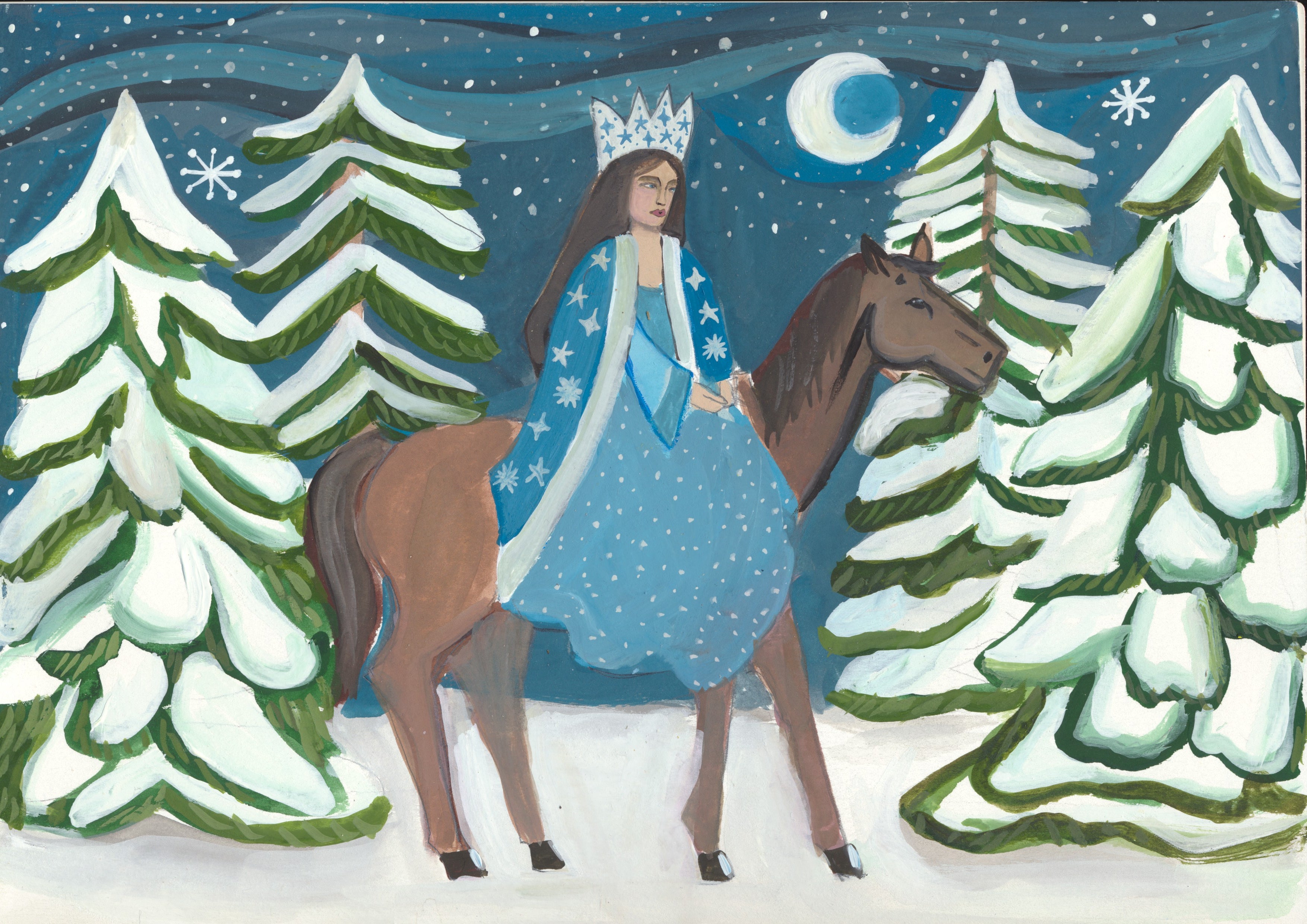 Snow Queen, Holiday Wall Art
