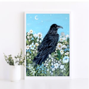 Spring Crow Print
