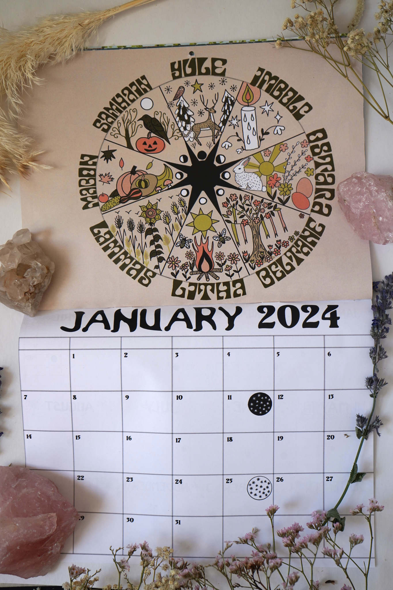 2023 Calendar Pre- order, designed and illustrated by Juliana Lachance, free shipping