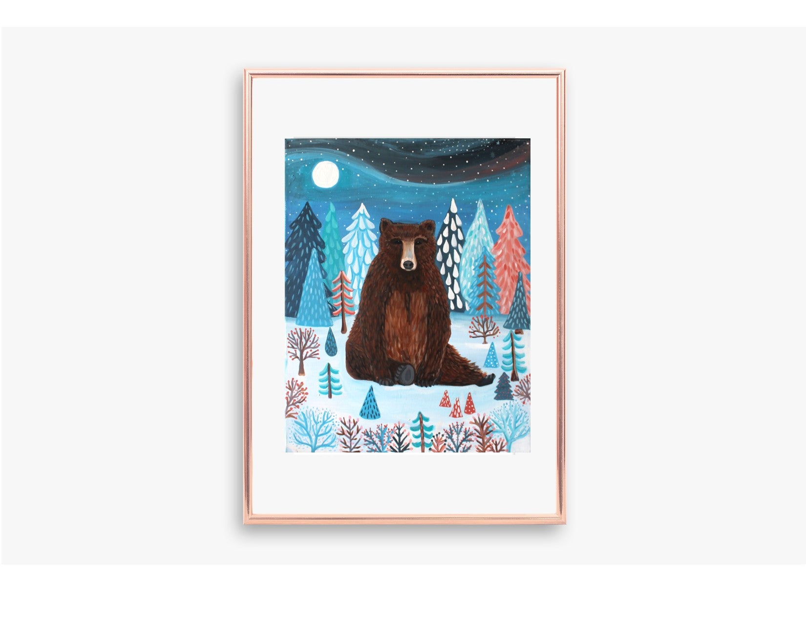 Winter Bear Home Décor Print